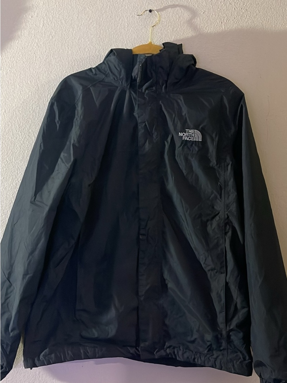 The North Face Black Hooded Rain Jacket